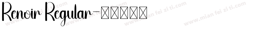 Renoir Regular字体转换